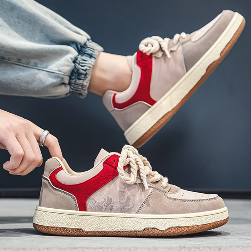 Breathable Flats Sneakers Student Platform Outdoor Walking Shoes